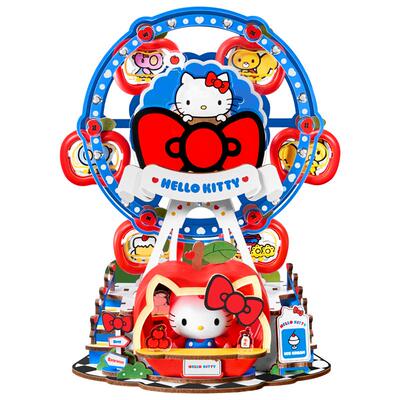 rolife若来音乐盒diy手工八音盒三丽鸥家族凯蒂猫生日礼物送女孩