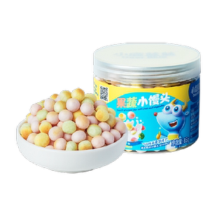 小鹿蓝蓝果蔬小馒头宝宝儿童零食溶溶豆磨牙饼干