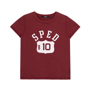 SPELLEDIT2026夏季新品SPEDT恤美式复古风修身短款短袖上衣女