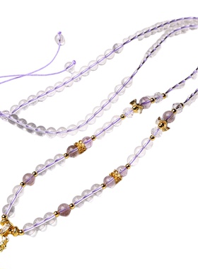 泰国佛牌链子水晶珠链子万能扣