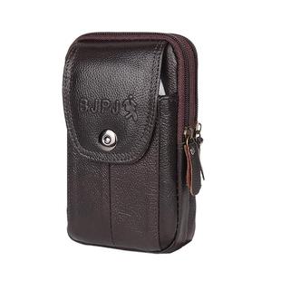 真皮手机腰包男牛皮穿皮带6寸腰挂包多功能竖款5.5寸手机包7寸