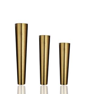 不锈钢圆锥脚套大小头圆锥形脚套酒店餐桌椅子脚拉丝脚套家具增高