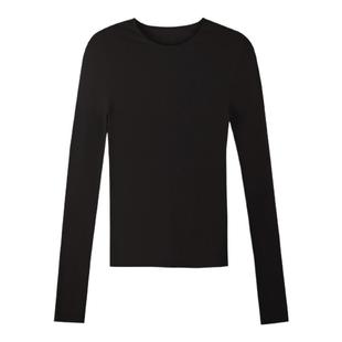 【明星同款】龙脸DRAGONFACE柔肤针织羊毛双边领上衣100%绵羊毛衫