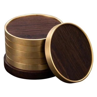 黑檀实木茶杯垫茶道功夫茶具配件茶盘茶桌摆件隔热垫茶托底托桌面