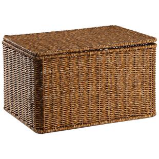 浦澜仿藤编织收纳箱卧室带盖衣物橱柜整理箱家用杂物储物盒大号