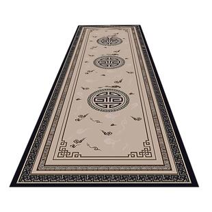 中国风走廊地毯过道入户门口地垫楼梯走廊家用卧室客厅床边可定制