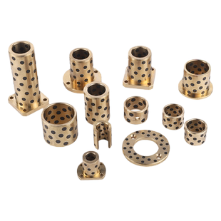 MPTNZ石墨铜套无油衬套OFR04自润滑轴承双切边法兰铜衬套模具导套