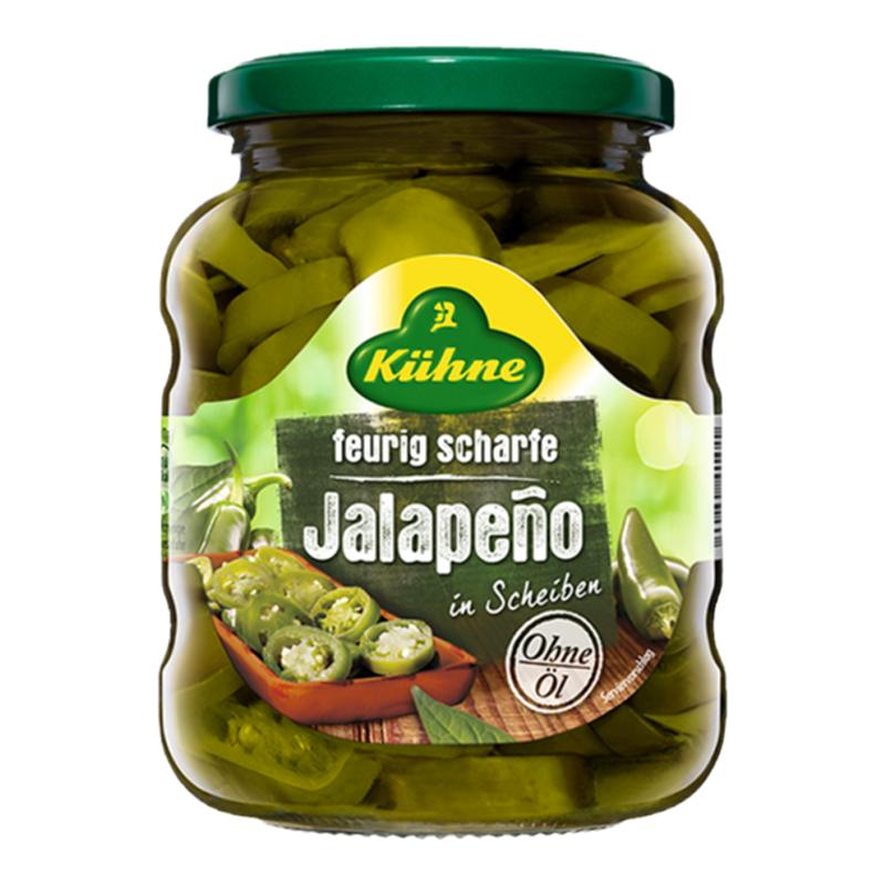 冠利辣椒圈330g 德國進(jìn)口0脂墨西哥酸辣椒片jalapeno漢堡披薩配料