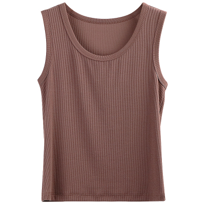 天然体莫代尔棉吊带背心内搭外穿