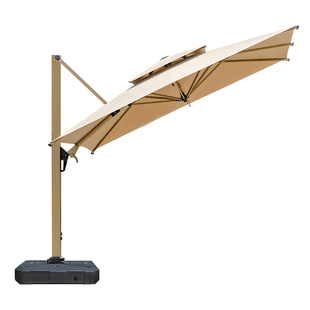 遮阳伞户外庭院伞摆摊露台院子别墅花园太阳伞底座方形商店罗马伞
