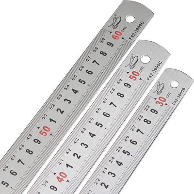 钢板尺钢尺米尺子不锈钢直尺