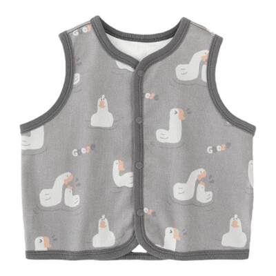 巴厘小猪云雾棉春秋季儿童背心