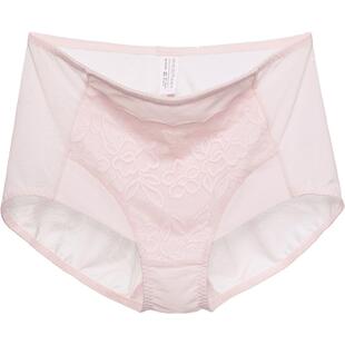 茜施尔红色内裤高腰收腹提臀平角裤透气性感蕾丝短裤不易夹臀塑裤