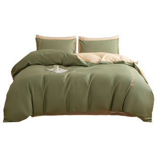 金号纯棉被套200x230cm单件高级刺绣100全棉床单被罩四件套单独新