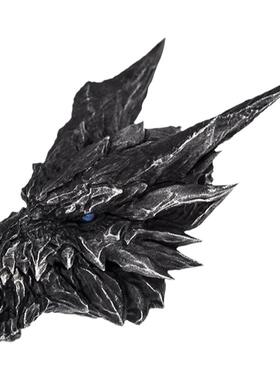 手午原创｜纯银怪物猎人钢龙吊坠男士手工项链月光石灵动可动限量