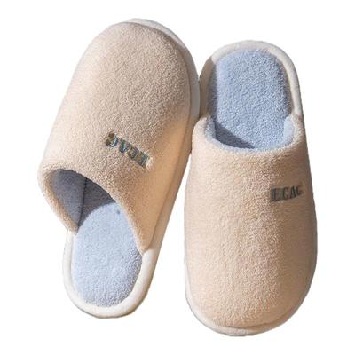 买一送一静音棉拖鞋情侣保暖防滑