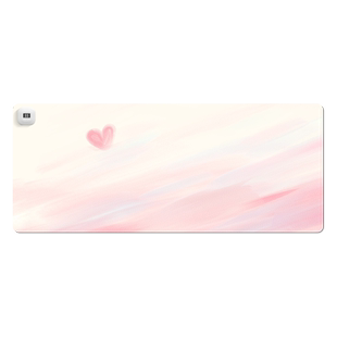 简约水彩加热鼠标垫办公家用鼠标加热垫暖手桌垫冬季usb发热桌垫超大发热暖桌垫女生高颜值笔记本电脑键盘垫