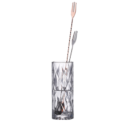 酒吧聚采加厚玻璃收纳桶调酒工具