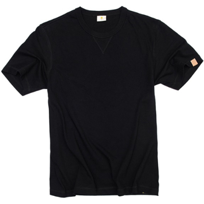 hdk海觉系列重磅圆筒tee短袖皮标