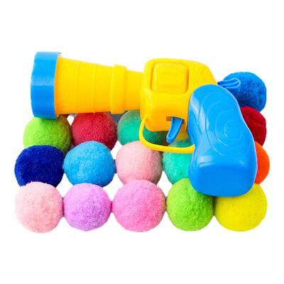 毛绒球发射枪猫咪玩具