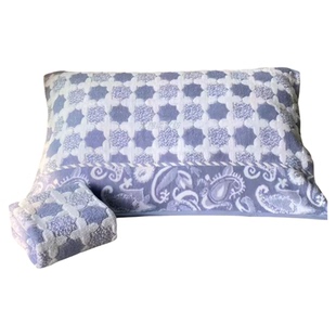 枕巾纯棉全棉一对装毛圈老式男女提花单人老款毛巾加厚枕头巾新款