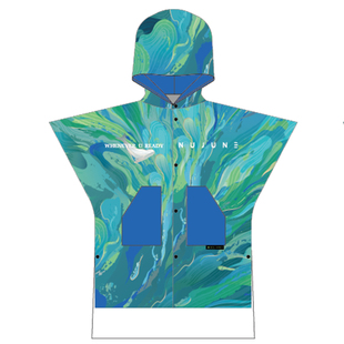 NuJune「不问山海」游泳毛巾衣潜水冲浪吸水斗篷海边防风保暖浴袍