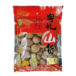粤北行 花菇干货 蘑菇香菇广东特产家用食用菌剪脚干山货袋装300g