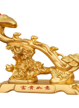 中式富贵如意聚宝盆树脂摆件