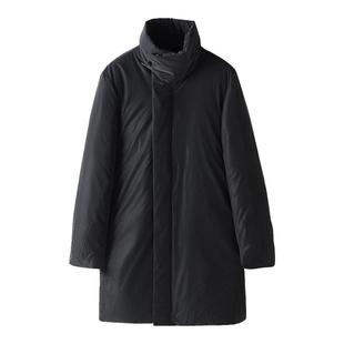 冬款唐装男士中长款立领羽绒服复古中式盘扣加厚保暖鸭绒外套上衣