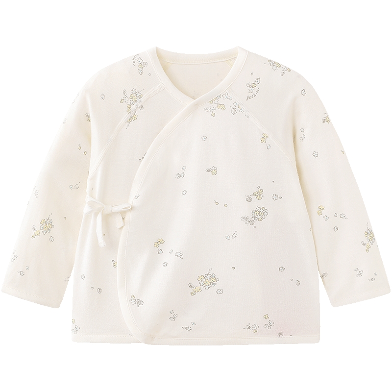 【商场同款】英氏儿童家居服上衣秋冬莫代尔男童女童新生儿半背衣