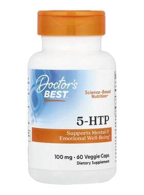 Doctor's Best多特倍斯金达威5-羟基L色氨酸5-HTP健康睡眠放松心