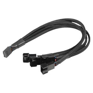 JEYI佳翼主板风扇串联小4pin一分二4针一分三机箱集线器pwm延长线