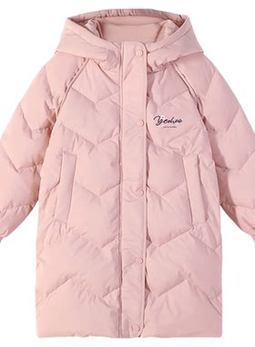 中长款加厚羽绒服英氏女童