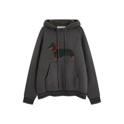 美式腊肠狗毛衣花苞半身裙