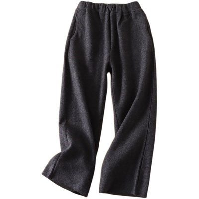 百搭休闲高腰显瘦阔腿长裤