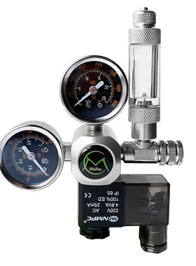 牧梵co2减压阀电磁双表记泡器