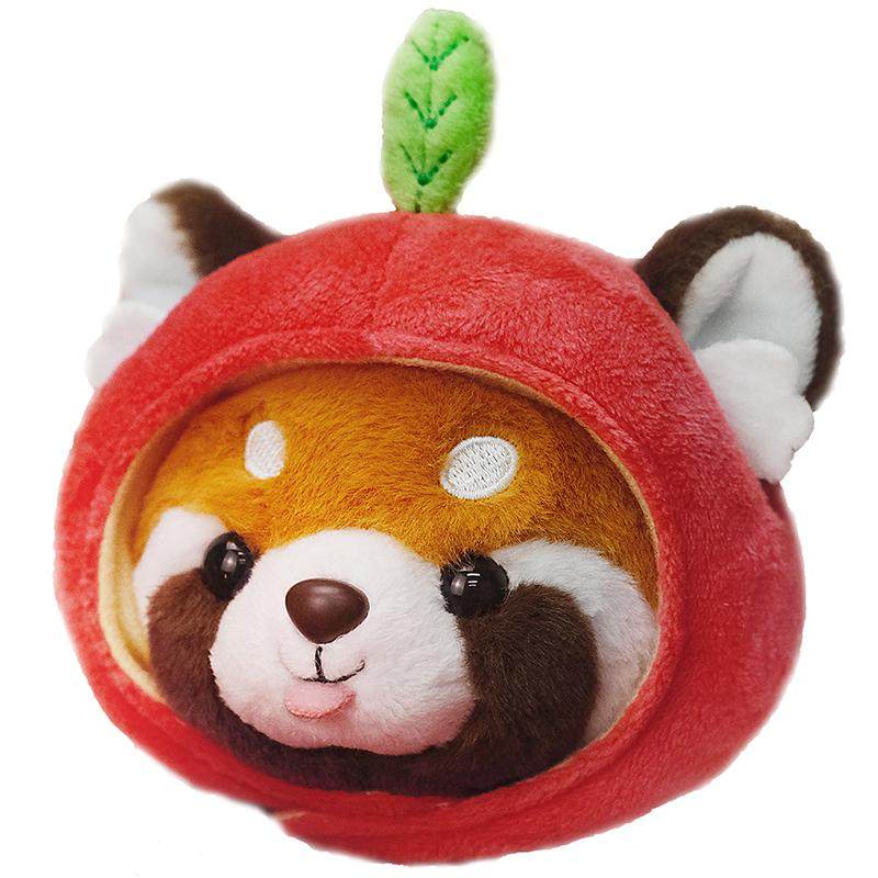 博物文创波普自然苹果小熊猫毛绒公仔玩具包挂件玩偶生日新年礼物