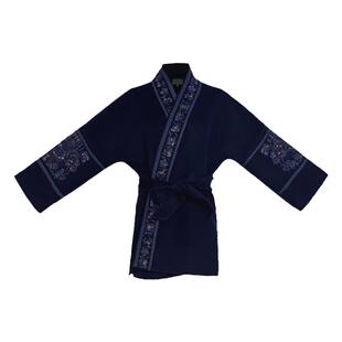 浒城古娘新款苗绣刺绣气质宽松新中式国风双面呢大衣外套女款春秋