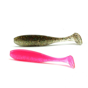 东鼎软饵T尾卷尾蛆水之舞者光面T尾 软饵软虫 路亚饵 鳜鱼鲈鱼