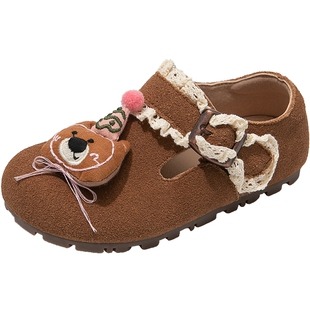 FVM女童鞋子儿童公主勃肯小皮鞋2025新款春秋洋气女孩配裙子大童