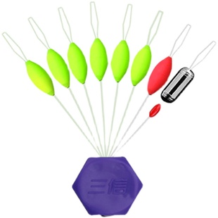 七星漂高灵敏度三信自带铅坠七星浮子套装传统钓鱼浮标漂豆小配件