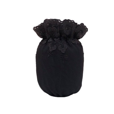 白色双层短款蕾丝秋冬办公室袖套