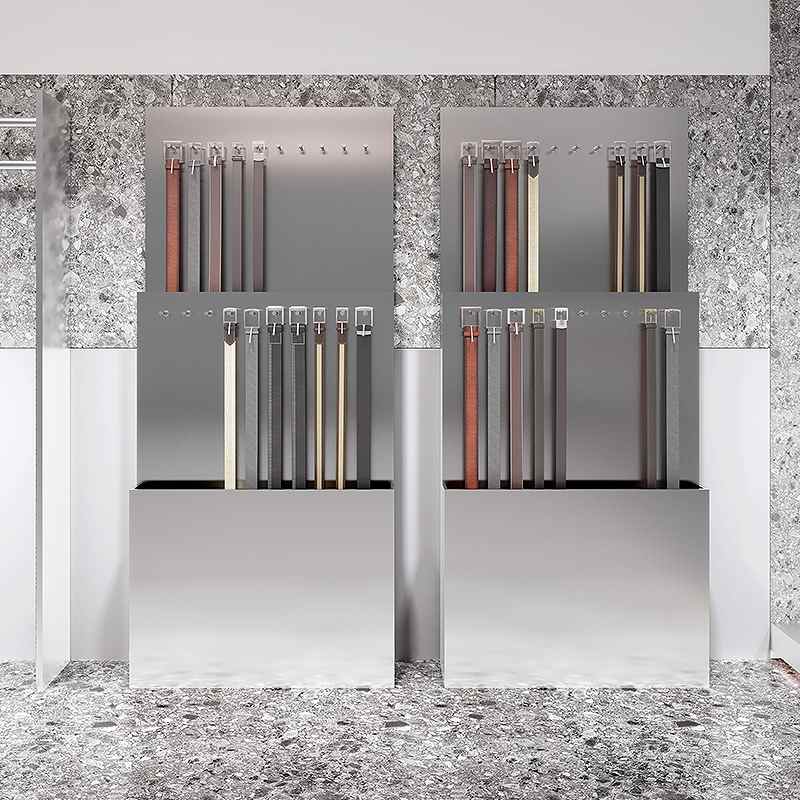 皮带架腰带展示架多功能货架服装店展示架子落地式多层领带陈列架