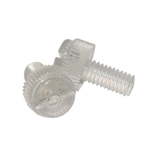 PC手拧塑料螺丝大全 透明开槽滚花螺钉 亚克力一字螺栓M3M4M568