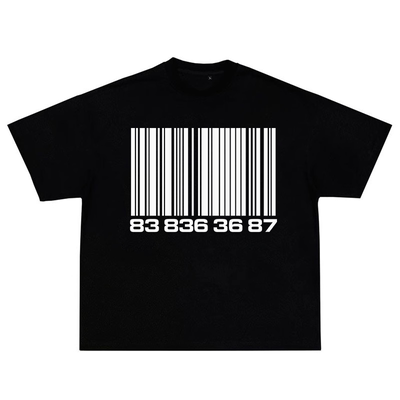 偷米巡演天津站thomeboydontkill条码朋克街头重磅宽松短袖T恤潮