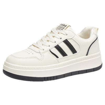 大东官方正品白色厚底百搭板鞋