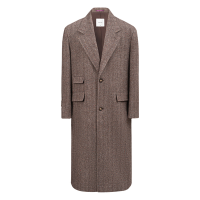 重磅全澳毛粗纺柴斯特大衣中长款