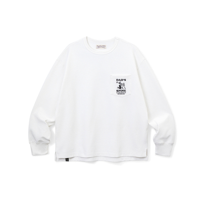 SUPERTOFU「骑膊马」复古手绘图案 马年主题 华夫格长袖T恤 SS26