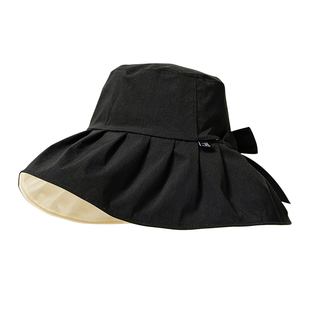 日本needs uvcut防晒帽女防紫外线遮阳帽夏季大檐遮脸太阳帽子