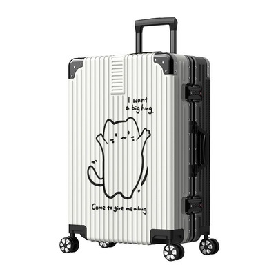 2025新款行李箱皮箱密码登机